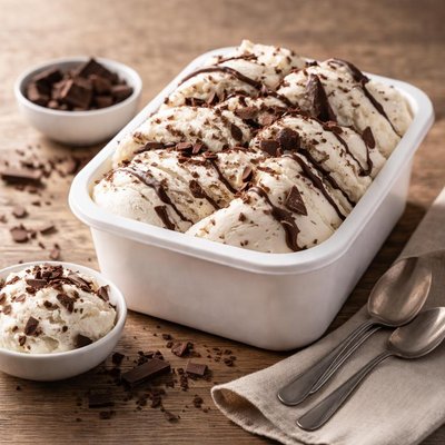 Gentile stracciatella gelato