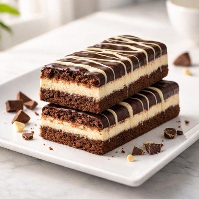 Gerlinea barre saveur chocolat noir et blanc