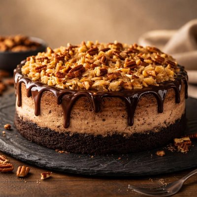 German chocolate cheesecake