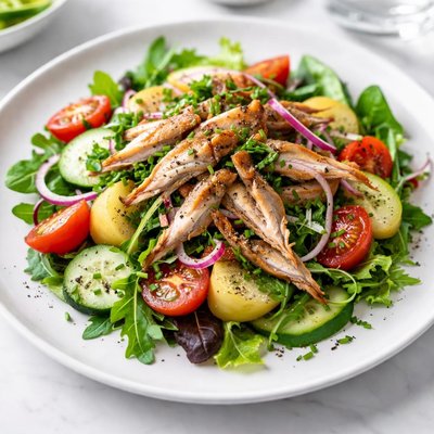 Gerookte makreel salade