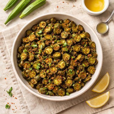 Ghee fried okra