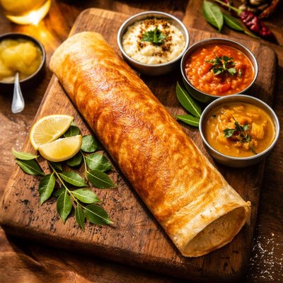 Ghee roast dosa