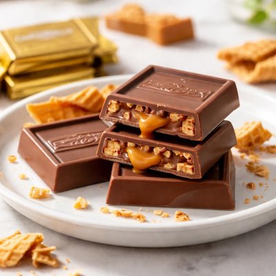 Ghirardelli squares milk chocolate caramel waffle cone