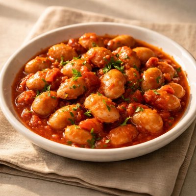 Giant beans red sauce