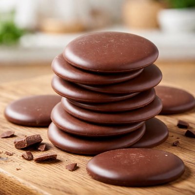 Giant choclaye button