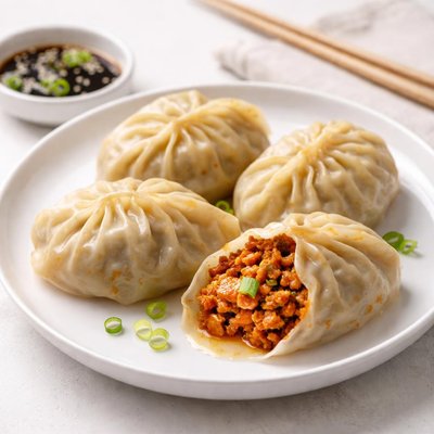 Giant kimchi korean dumpling