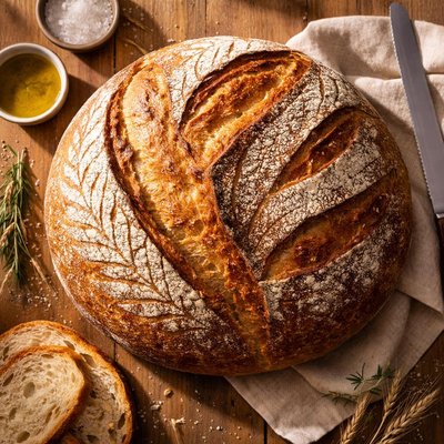Giant sour dough bread