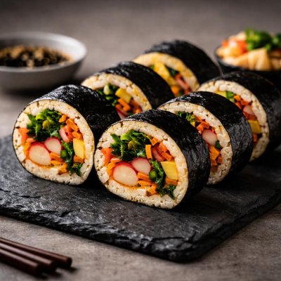 Gimbap with egg without rice
