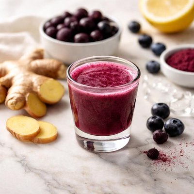 Ginger acai shot