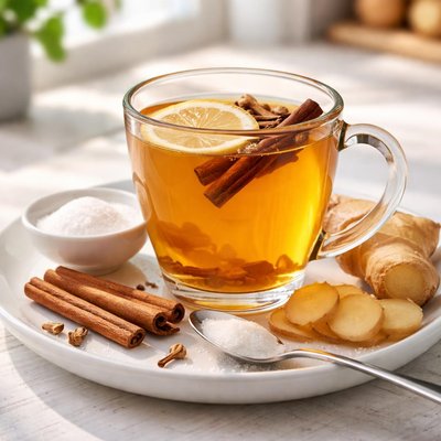 Ginger and clove tea with splenda