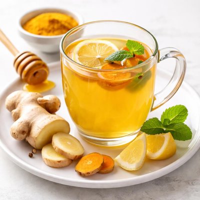 Ginger and tumeric tea