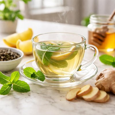 Ginger green tea