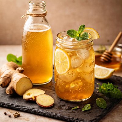Ginger kombucha