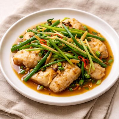 Ginger spring onion fish fillet