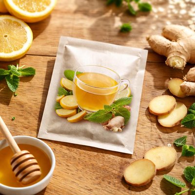 Ginger tea sachet