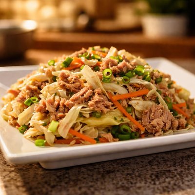Ginisang repolyo with corned tuna