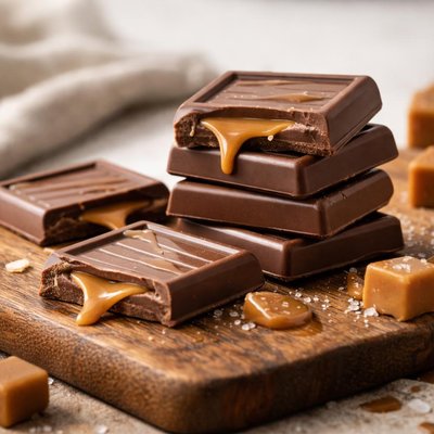 Girardelli caramel milk chocolate squares