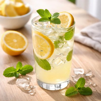 Glass of lemonade