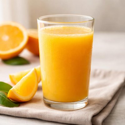 Glass of orange juice