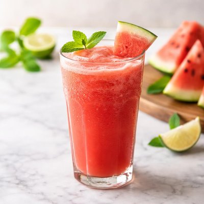 Glass of watermelon juice