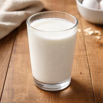 Glass of whole milk