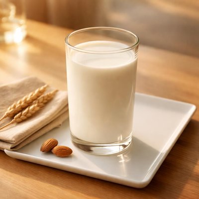Glass semi skimmed milk