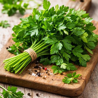 Glatte petersilie
