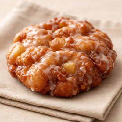 Glazed apple fritter