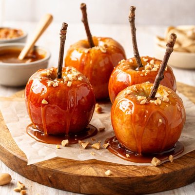 Glazed apples