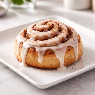 Glazed cinamon bun