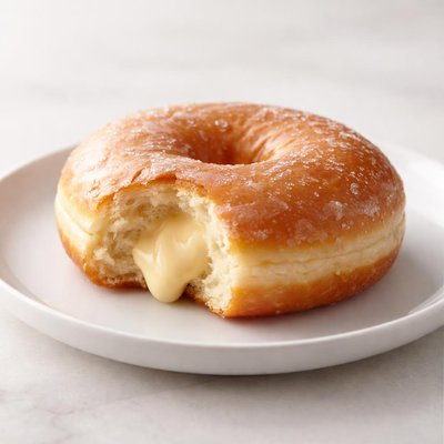 Glazed donut with filling