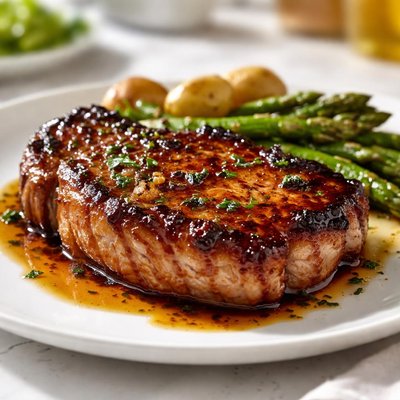 Glazed pork chop