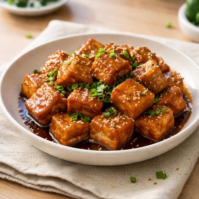 Glazed tofu