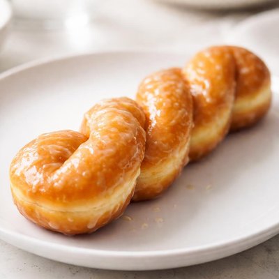 Glazed twist donut