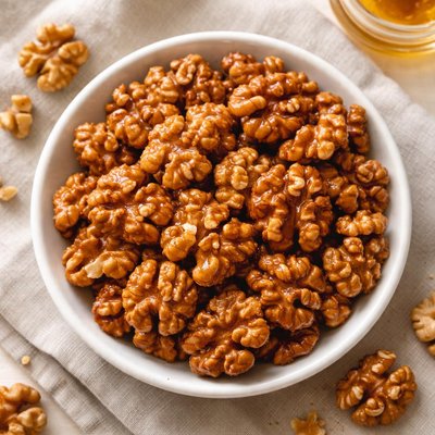 Glazed walnuts