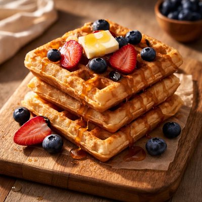 Gluten-free carb conscious waffle