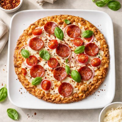 Gluten-free cauliflower crust frozen pizza