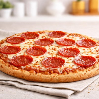 Gluten-free pepperoni pizza