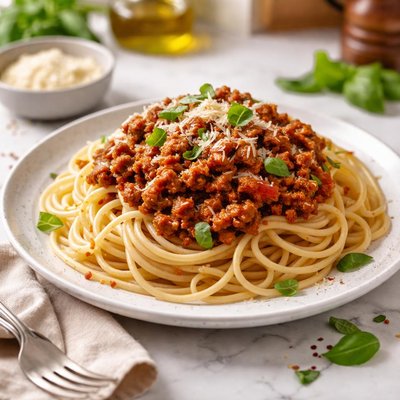 Gluten-free spaghetti bolognese