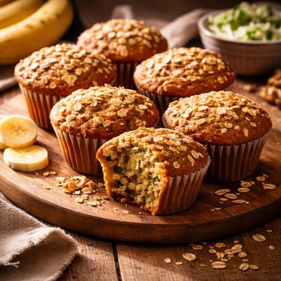 Gluten free banana and zuccini muffin