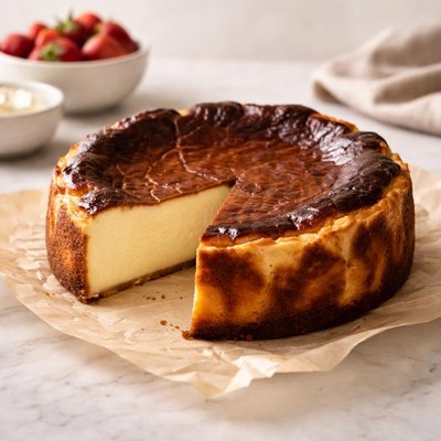 Gluten free basque cheescake