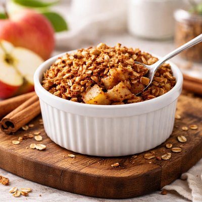 Gluten free dairy free sugar free apple crisp