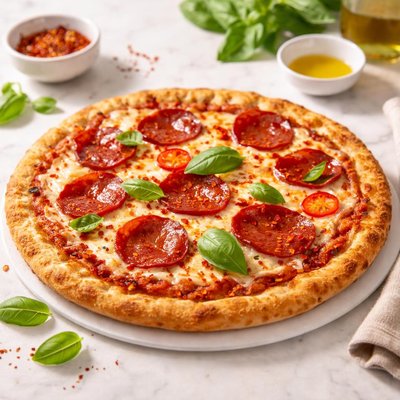 Gluten free diavola pizza