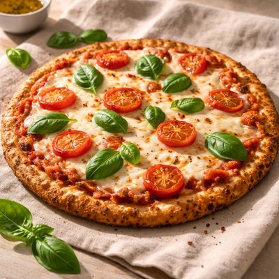 Gluten free margherita pizza
