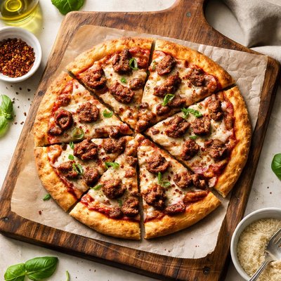 Gluten free sausage pizza