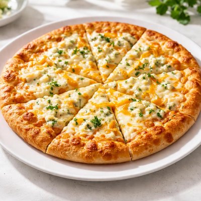 Gluten free three cheese pizza