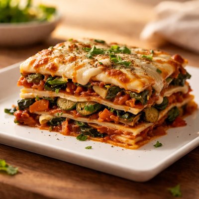Gluten free vegetable lasagne