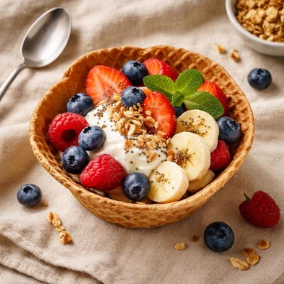 Gluten free waffle bowl