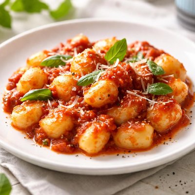 Gnocchi in tomato sauce