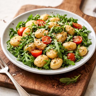 Gnocchi with arugula